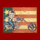 Betty Boop Motorcycle Stars and Stripes Kids Hooded Sweatshirt