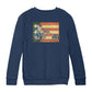 Betty Boop Motorcycle Stars and Stripes Kids Sweatshirt