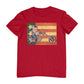 Betty Boop Motorcycle Stars and Stripes Men's T-Shirt