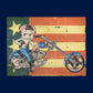Betty Boop Motorcycle Stars and Stripes Kids T-Shirt