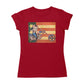 Betty Boop Motorcycle Stars and Stripes Women's T-Shirt