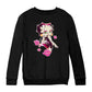 Betty Boop Blowing Shiny Kisses Kids Sweatshirt