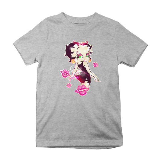 Betty Boop Blowing Shiny Kisses Kids T-Shirt