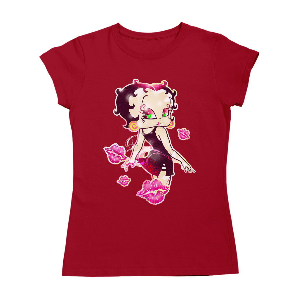 Betty Boop Blowing Shiny Kisses Women's T-Shirt