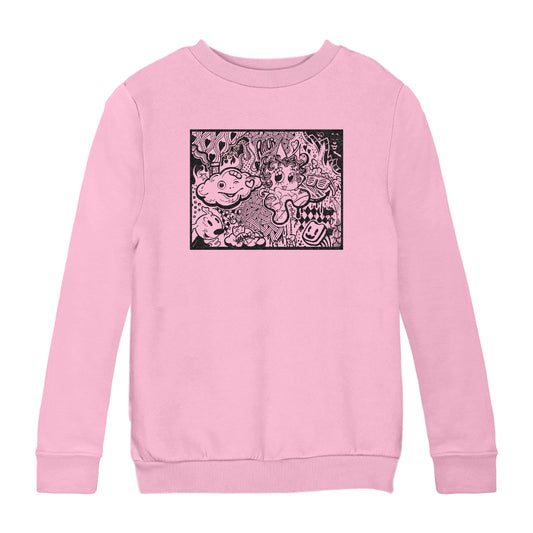 Betty Boop Psychedelic Love Kids Sweatshirt
