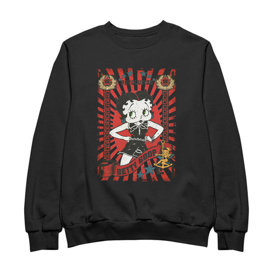 Betty Boop Revolution Poster Style Men's Sweatshirt