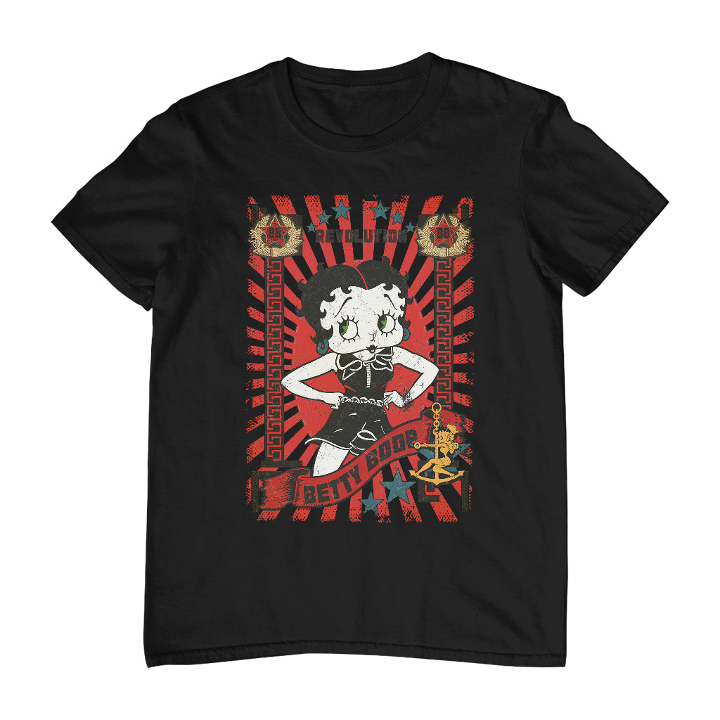 Betty Boop Revolution Poster Style Men's T-Shirt