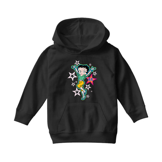 Betty Boop Polka Dots and Stars Kids Hooded Sweatshirt