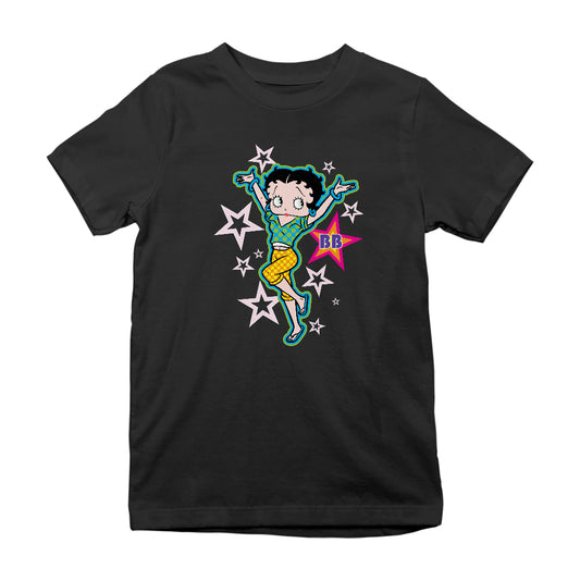 Betty Boop Polka Dots and Stars Kids T-Shirt