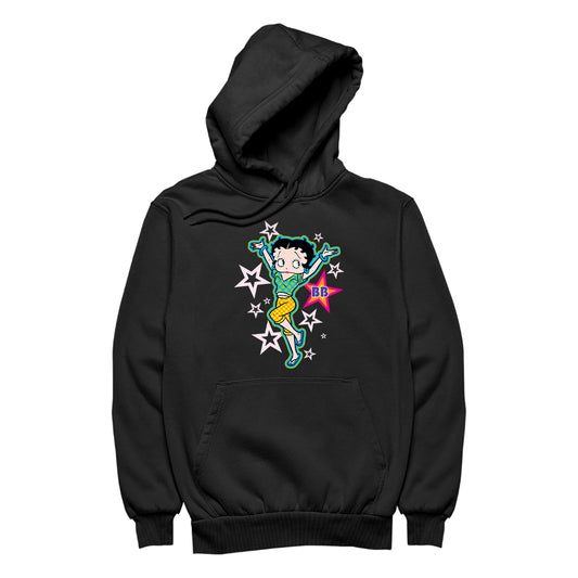 Betty Boop Polka Dots and Stars Men's Hooded Sweatshirt