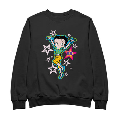 Betty Boop Polka Dots and Stars Men's Sweatshirt
