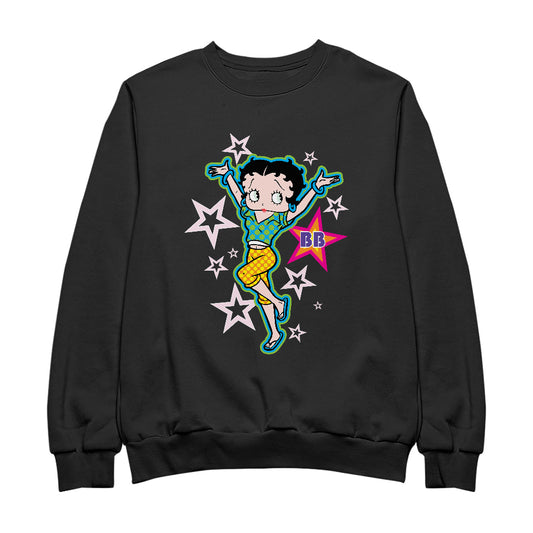 Betty Boop Polka Dots and Stars Men's Sweatshirt