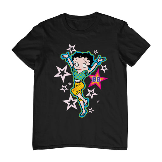 Betty Boop Polka Dots and Stars Men's T-Shirt