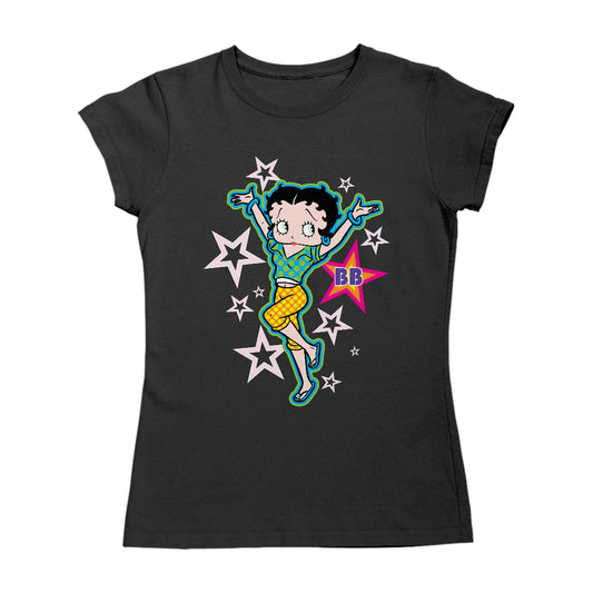 Betty Boop Polka Dots and Stars Women's T-Shirt