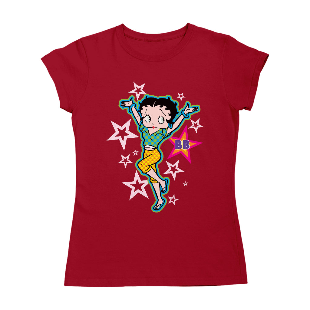 Betty Boop Polka Dots and Stars Women's T-Shirt