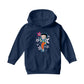 Betty Boop Pink Stars and Polka Dots Kids Hooded Sweatshirt