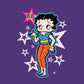 Betty Boop Pink Stars and Polka Dots Kids T-Shirt