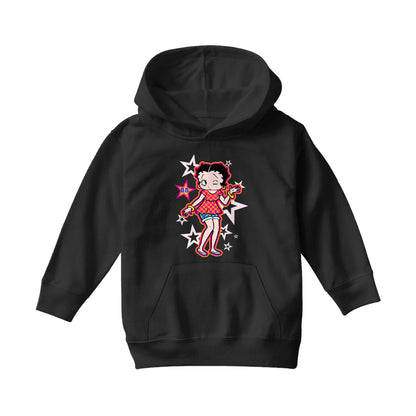Betty Boop Espadrilles Dots and Stars Kids Hooded Sweatshirt