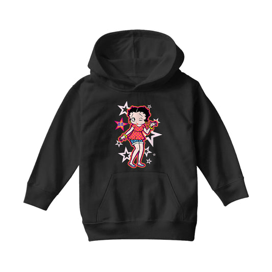 Betty Boop Espadrilles Dots and Stars Kids Hooded Sweatshirt
