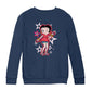 Betty Boop Espadrilles Dots and Stars Kids Sweatshirt