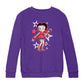 Betty Boop Espadrilles Dots and Stars Kids Sweatshirt