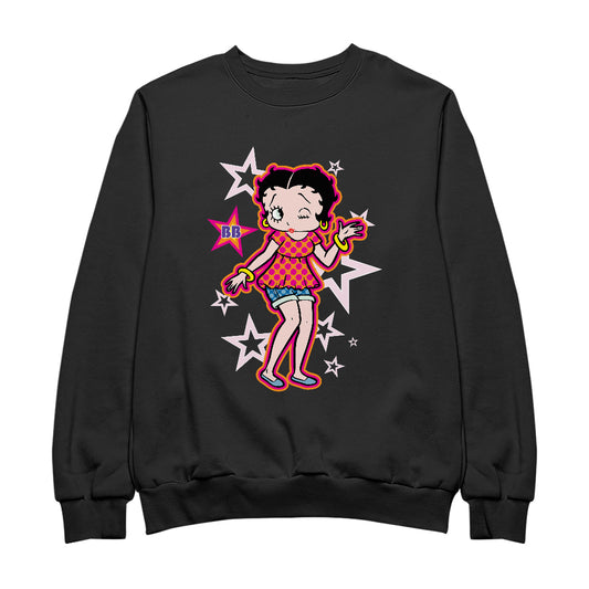 Betty Boop Espadrilles Dots and Stars Men's Sweatshirt