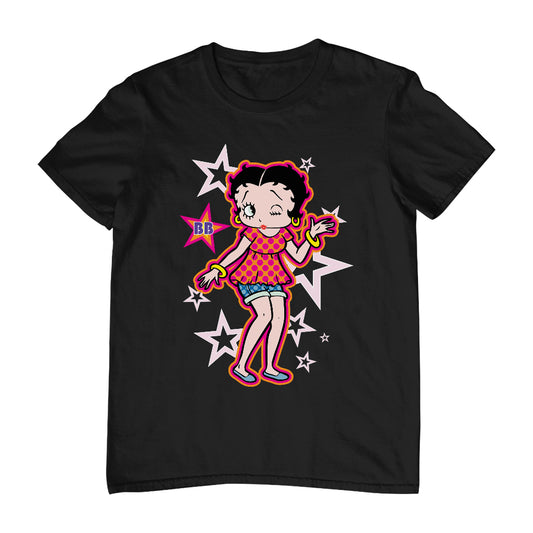 Betty Boop Espadrilles Dots and Stars Men's T-Shirt