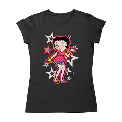 Betty Boop Espadrilles Dots and Stars Women's T-Shirt