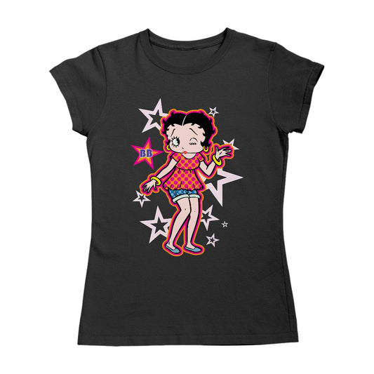 Betty Boop Espadrilles Dots and Stars Women's T-Shirt