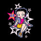 Betty Boop Sitting Stars and Dots Men's T-Shirt