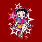 Betty Boop Sitting Stars and Dots Men's T-Shirt