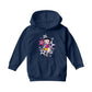 Betty Boop Sitting Stars and Dots Kids Hooded Sweatshirt