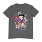 Betty Boop Sitting Stars and Dots Men's T-Shirt