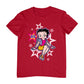 Betty Boop Sitting Stars and Dots Men's T-Shirt
