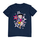 Betty Boop Sitting Stars and Dots Men's T-Shirt