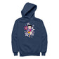 Betty Boop Sitting Stars and Dots Women's Hooded Sweatshirt