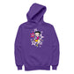 Betty Boop Sitting Stars and Dots Women's Hooded Sweatshirt