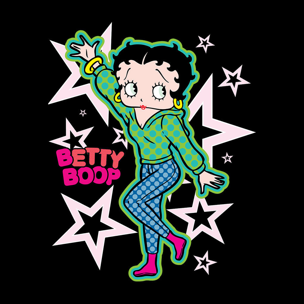 Betty Boop Green Top Stars And Dots Men's T-Shirt