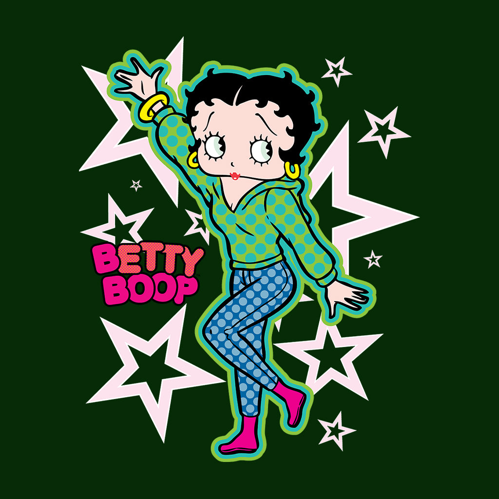 Betty Boop Green Top Stars And Dots Men's T-Shirt