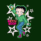 Betty Boop Green Top Stars And Dots Men's Sweatshirt