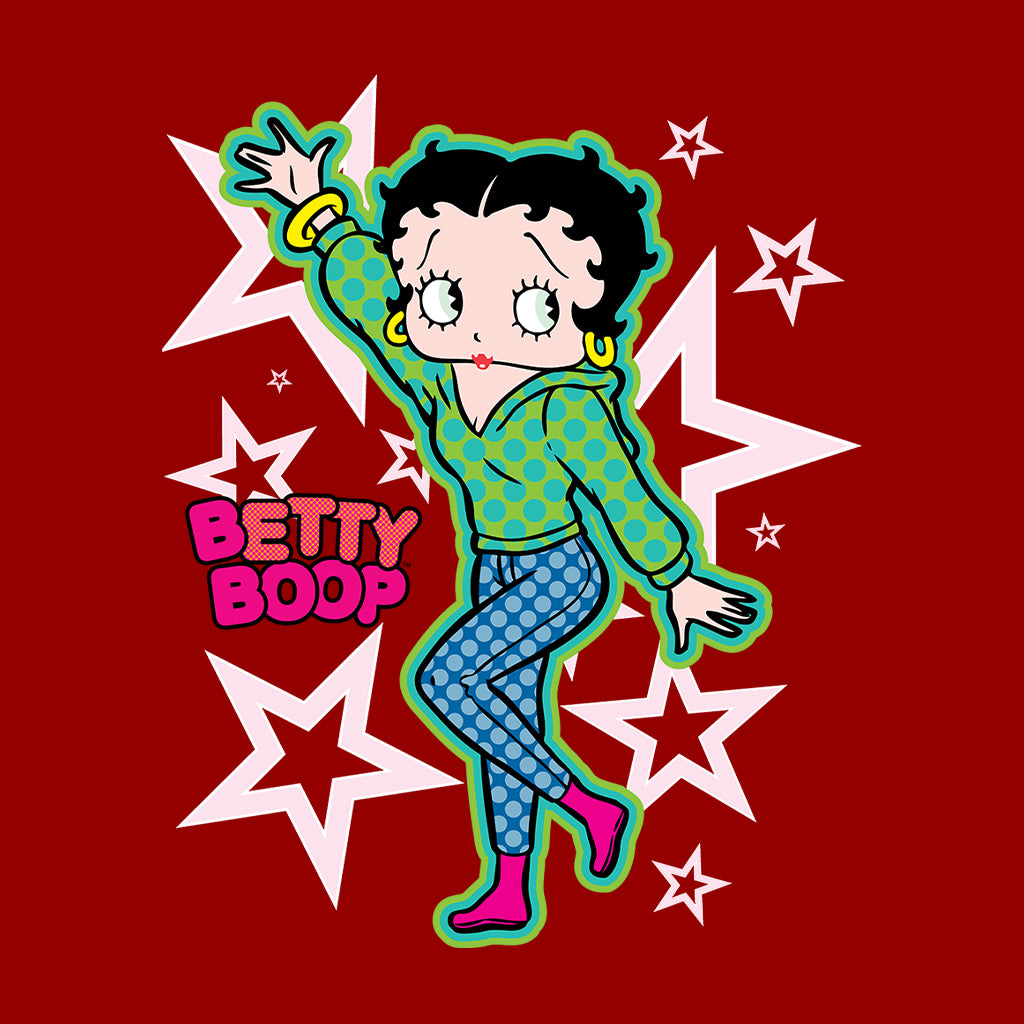 Betty Boop Green Top Stars And Dots Men's T-Shirt