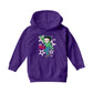 Betty Boop Green Top Stars And Dots Kids Hooded Sweatshirt