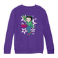 Betty Boop Green Top Stars And Dots Kids Sweatshirt