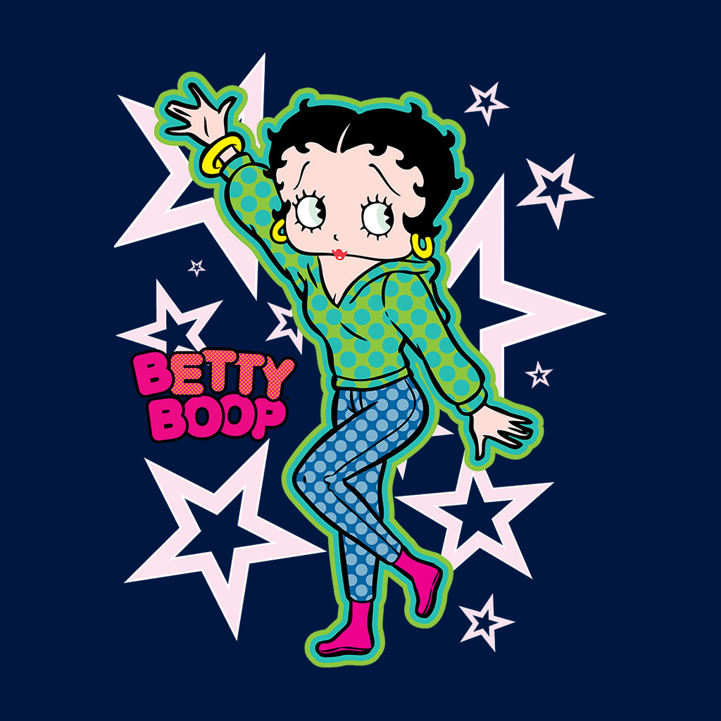 Betty Boop Green Top Stars And Dots Men's T-Shirt