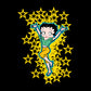 Betty Boop Gold Stars Kids T-Shirt