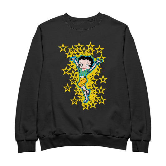 Betty Boop Gold Stars Men's Sweatshirt