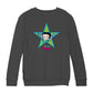 Betty Boop Green And Blue Star Kids Sweatshirt