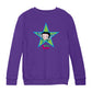 Betty Boop Green And Blue Star Kids Sweatshirt