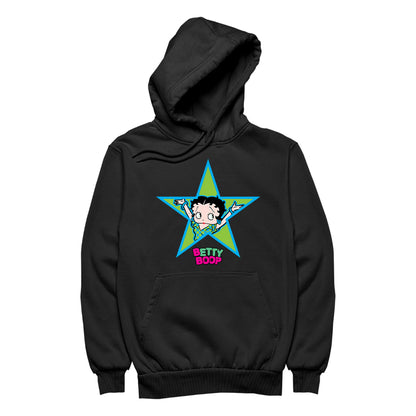 Betty Boop Green And Blue Star Men's Hooded Sweatshirt