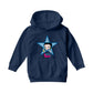 Betty Boop Big Blue Star Kids Hooded Sweatshirt